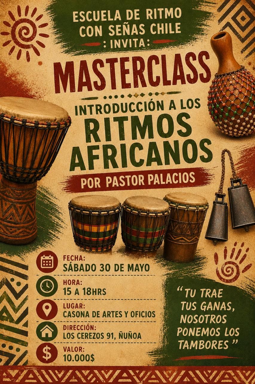 Masterclass: Introducción a los ritmos Africanos